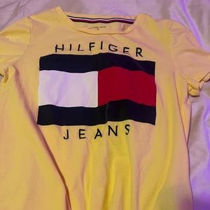 yellow Tommy Hilfiger tee